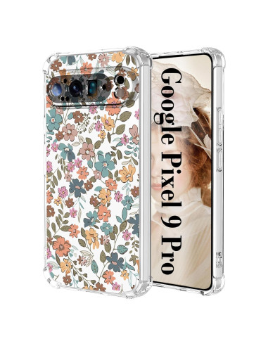 Funda TPU Floral para Google Pixel 9 Pro - Protección Completa