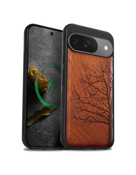Funda de Madera Carveit para Google Pixel 9 - TPU y Grabado Laser Funda de Madera Carveit para Google Pixel 9 - TPU y Grabado Laser