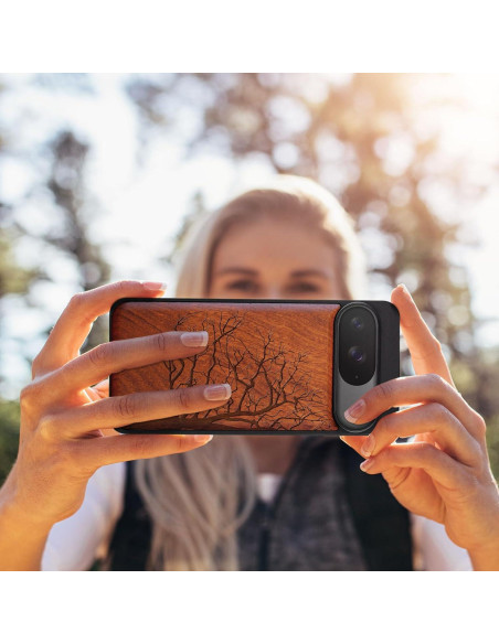Funda de Madera Carveit para Google Pixel 9 - TPU y Grabado Laser Funda de Madera Carveit para Google Pixel 9 - TPU y Grabado Laser