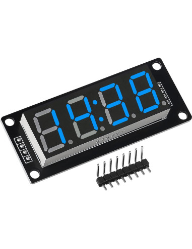 5PCS Módulo LED Digital TM1637 4 Dígitos 7 Segmentos Azul