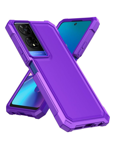 Funda protectora TCL 50 XE 5G con vidrio templado púrpura Funda protectora TCL 50 XE 5G con vidrio templado púrpura