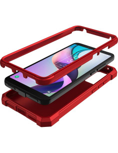 Funda protectora TCL ION X / ION V / TCL 40 Z roja con parachoques 2