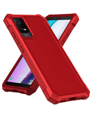 Funda protectora TCL ION X / ION V / TCL 40 Z roja con parachoques