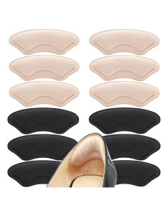 6 Pares de Protectores de Talón MUKIFINE Antideslizantes