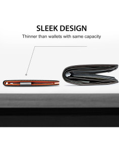 Cartera Slim RFID GSOIAX para Hombre en Fibra de Carbono 2