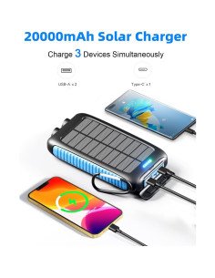 Cargador Solar Portátil Nuynix 20000mAh Impermeable IP67 2