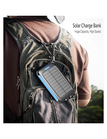 Cargador Solar Portátil Nuynix 20000mAh Impermeable IP67