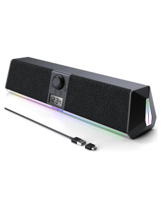 Altavoces Bluetooth Soulion R80 con Reloj Digital y Luz LED