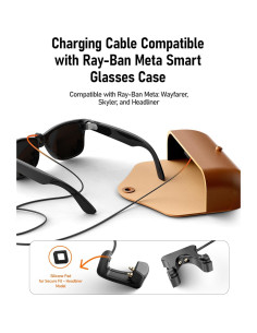 Cable de Carga USB Tipo C ToKismet para Gafas RayBan y Oakley 2