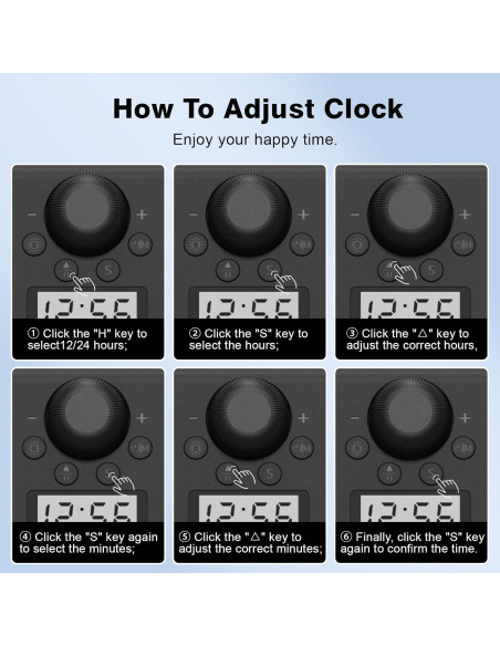 Altavoces Bluetooth Soulion R80 con Reloj Digital y Luz LED Altavoces Bluetooth Soulion R80 con Reloj Digital y Luz LED