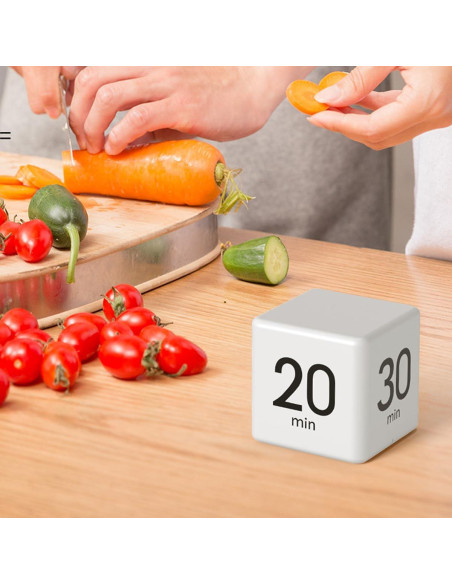 Temporizador Cubo MOBXPAR Blanco 15-20-30-60 Minutos Temporizador Cubo MOBXPAR Blanco 15-20-30-60 Minutos