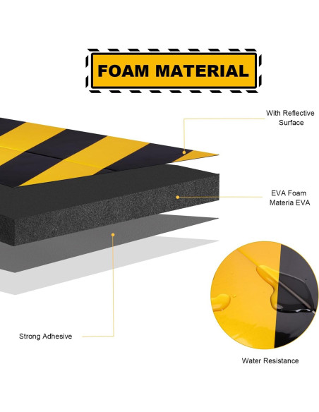 Protector de Pared de Garaje DGSL 2 Piezas Esquinas Espuma