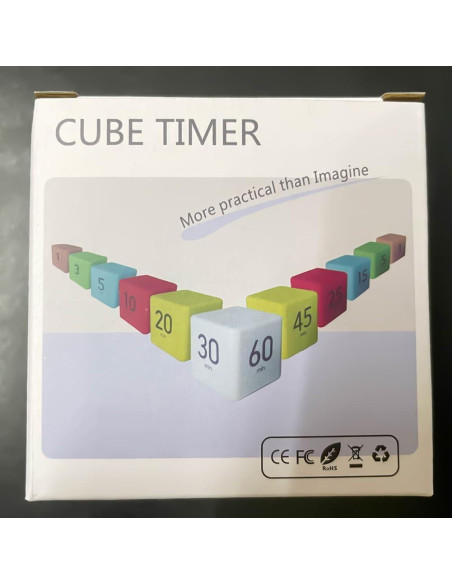 Temporizador Cubo MOBXPAR Blanco 15-20-30-60 Minutos Temporizador Cubo MOBXPAR Blanco 15-20-30-60 Minutos