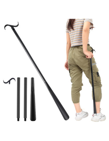 Bastón de Vestir Ajustable con Cuchara para Zapatos JJDPARTS 83 cm