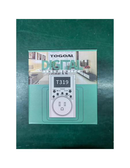 Temporizador Digital TOGOAL T319 con 3 Programas Diarios 1800W Temporizador Digital TOGOAL T319 con 3 Programas Diarios 1800W
