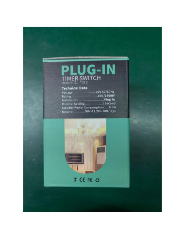 Temporizador Digital TOGOAL T319 con 3 Programas Diarios 1800W