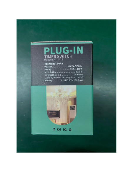 Temporizador Digital TOGOAL T319 con 3 Programas Diarios 1800W Temporizador Digital TOGOAL T319 con 3 Programas Diarios 1800W