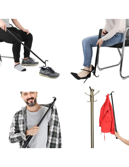 Bastón de Vestir Ajustable con Cuchara para Zapatos JJDPARTS 83 cm