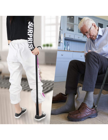 Bastón de Vestir Ajustable con Cuchara para Zapatos JJDPARTS 83 cm