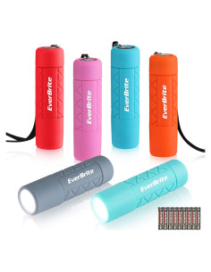 Conjunto de 6 Linternas Mini EverBrite LED 1W Multicolores