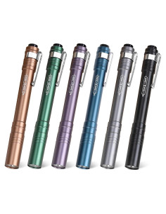 Linterna de Bolígrafo LED FASTPRO 6-Pack Aluminio 30 Lúmenes