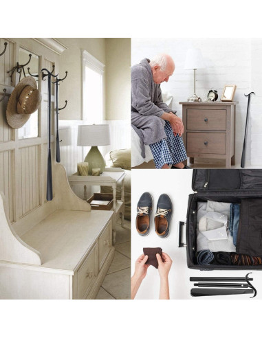 Bastón de Vestir Ajustable con Cuchara para Zapatos JJDPARTS 83 cm