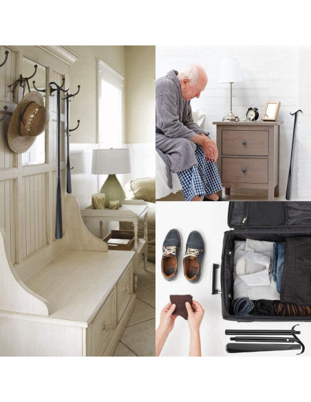 Bastón de Vestir Ajustable con Cuchara para Zapatos JJDPARTS 83 cm