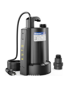 Bomba de Agua Sumergible Acquaer 1/3 HP 8175 L/h Automática