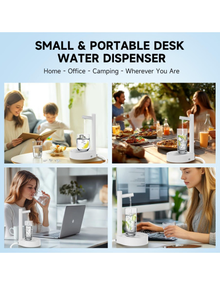 Dispensador de Agua Eléctrico Mottinhill 5 Galones Blanco Dispensador de Agua Eléctrico Mottinhill 5 Galones Blanco