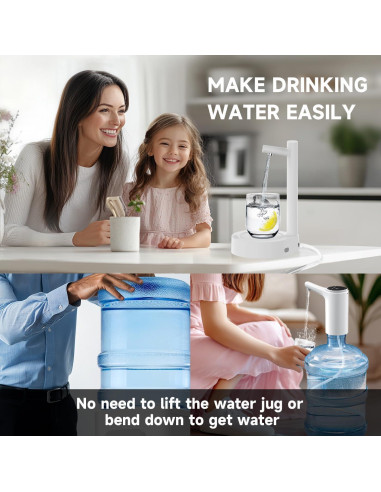 Dispensador de Agua Eléctrico Mottinhill 5 Galones Blanco