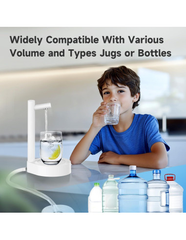 Dispensador de Agua Eléctrico Mottinhill 5 Galones Blanco