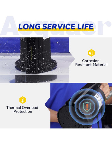 Bomba de Agua Sumergible Acquaer 1/3 HP 8175 L/h Automática