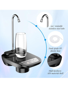 Dispensador de Agua Eléctrico YIK TUNG 3.8-18.9L USB Recargable 2