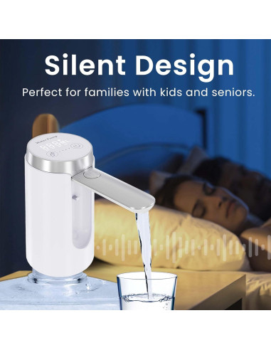 Dispensador de Agua Eléctrico UNNEES 5 Galones con Pantalla LED