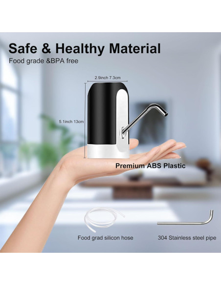 Dispensador de Agua Eléctrico Wodgreat 5 Galones USB Portátil Dispensador de Agua Eléctrico Wodgreat 5 Galones USB Portátil