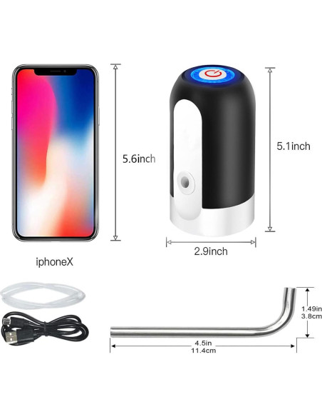 Dispensador de Agua Eléctrico Wodgreat 5 Galones USB Portátil Dispensador de Agua Eléctrico Wodgreat 5 Galones USB Portátil