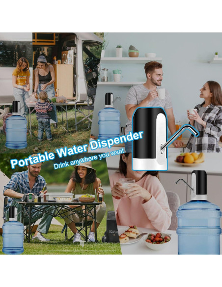 Dispensador de Agua Eléctrico Wodgreat 5 Galones USB Portátil Dispensador de Agua Eléctrico Wodgreat 5 Galones USB Portátil