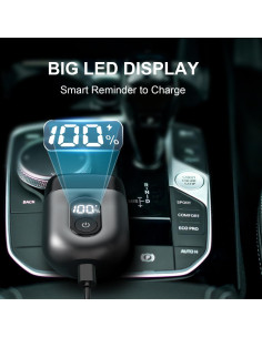 Afeitadora Eléctrica Fangaci FK-707 con Pantalla LED y 3 Cuchillas 2