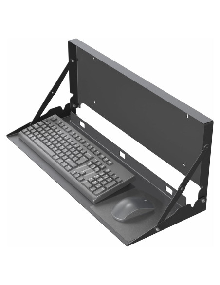 Bandeja de Teclado Plegable VIVO Montada en Pared 60x20 cm