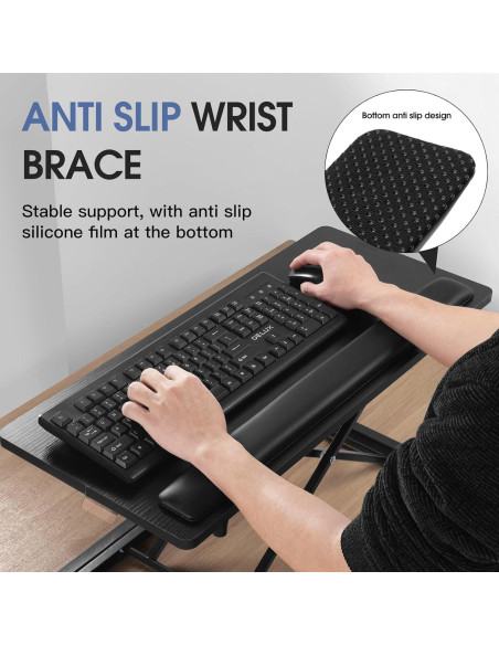 Soporte de Teclado y Ratón Ergonómico RQUOIRE Ajustable 5 Niveles