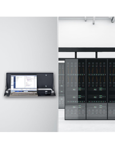 Bandeja de Teclado Plegable VIVO Montada en Pared 60x20 cm