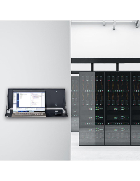 Bandeja de Teclado Plegable VIVO Montada en Pared 60x20 cm