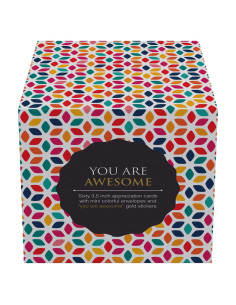 60 Tarjetas Inspiracionales Dessie con Sobres Eres Asombroso