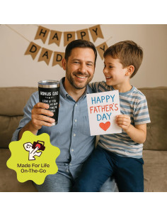 Vaso Térmico KLUBI 20oz Negro para Papá Extra - Regalo Día del Padre 2