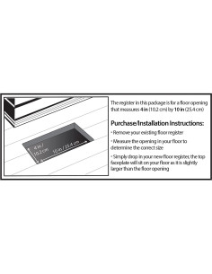 Rejilla de Piso Decor Grates FS410-WH 10x25 cm Blanco 2