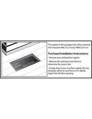 Rejilla de Piso Decor Grates FS410-WH 10x25 cm Blanco