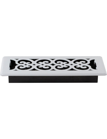 Rejilla de Piso Decor Grates FS410-WH 10x25 cm Blanco