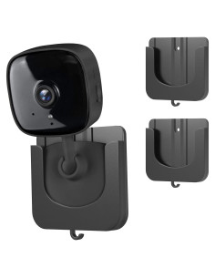Soporte de Montaje en Pared Autoadhesivo Negro para Cámara TP-Link y Kasa