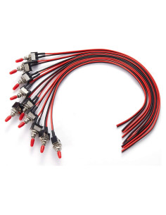 Interruptor de Palanca VONVOFF SPST Pre-cableado 3A 250VAC Negro