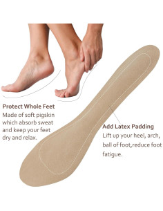 Inserciones Antideslizantes AUTPRO para Tacones Altos - Talla L 8-12 2